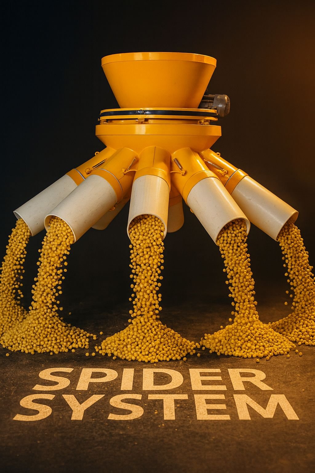 Distribuidor de grãos homogeneizador de grãos - Spider System Qualygran Tecnologia Pós-Colheita